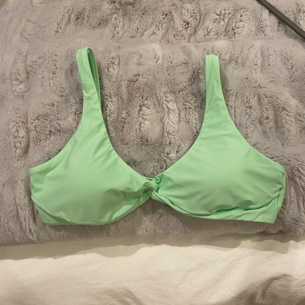 PilyQ Aloe Twist Halter swimsuit top